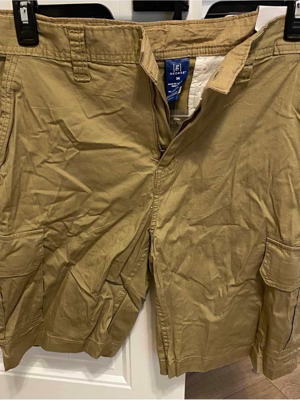 George Men's Tan Cargo Shorts - Casual Utility